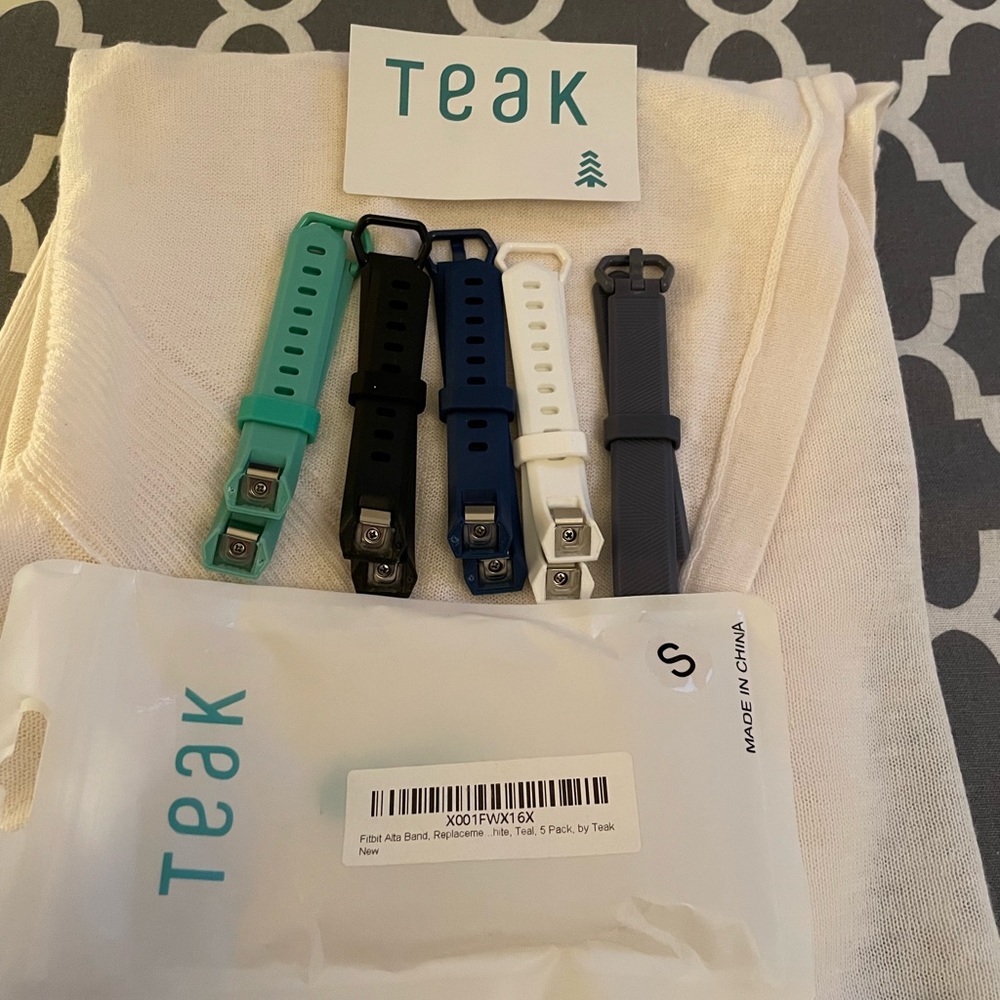 Teak Fitbit bands 5 1/2 inch